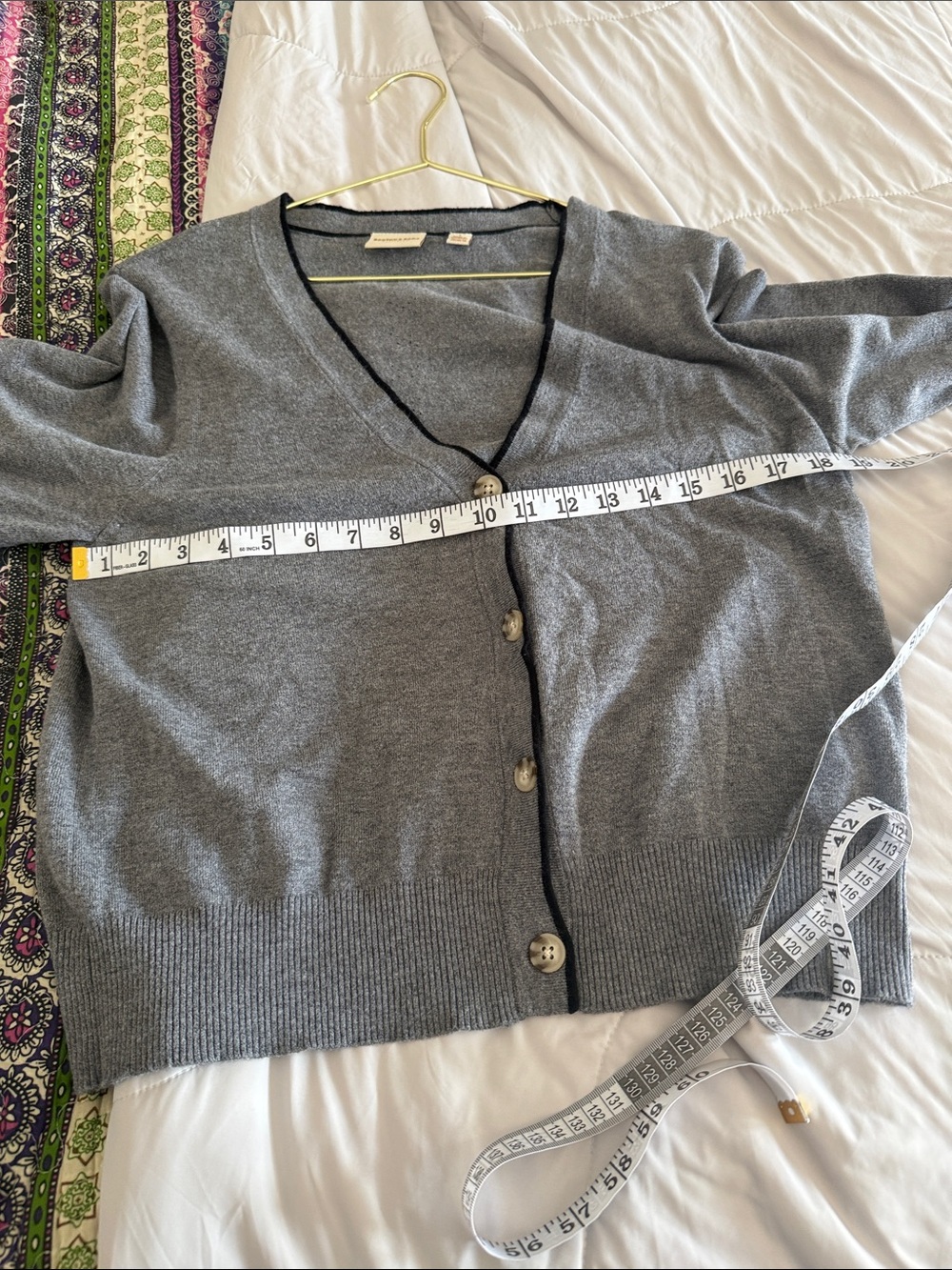 Scotch & Soda Gray V-Neck Button Cardigan - Picture 6 of 7